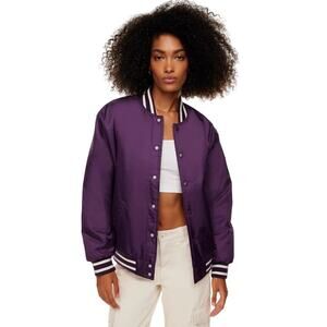 Tna Aritzia Sporty Oversized Insulated Stadium Bomber Jacket Retro Women's 2XS